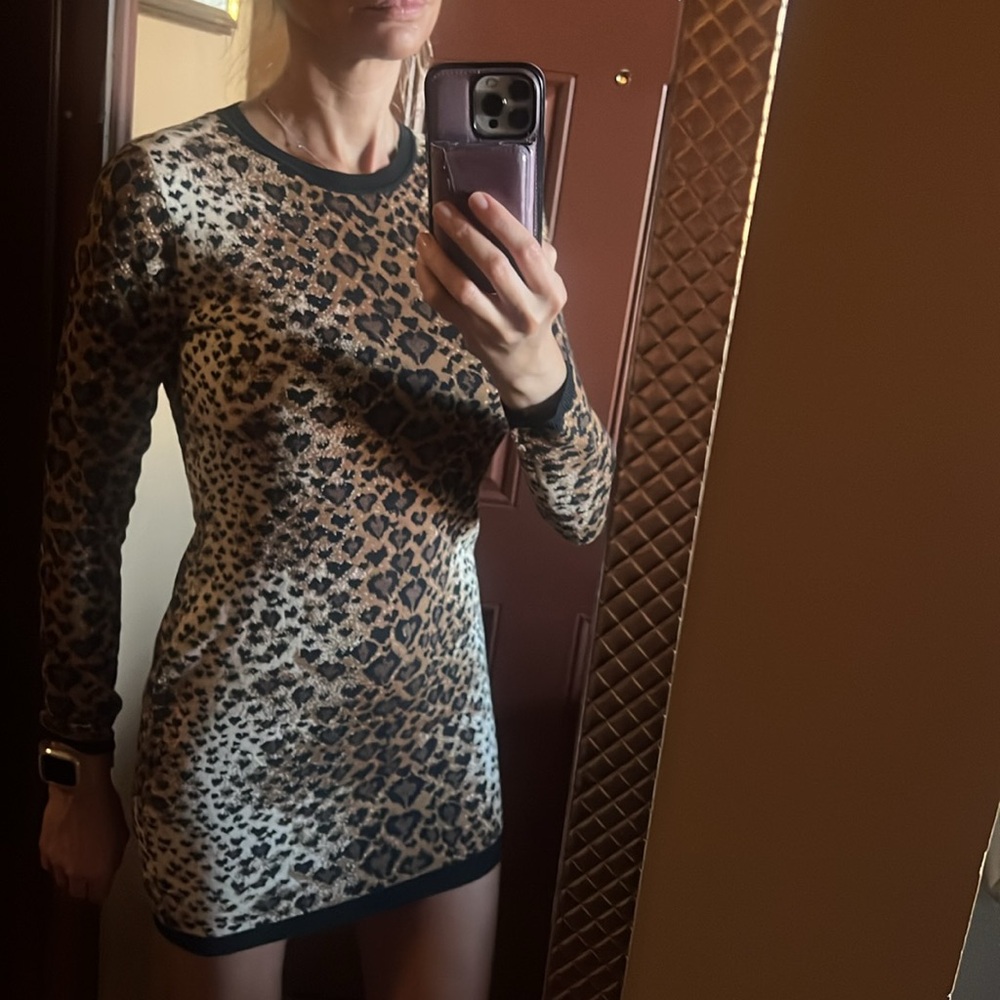 RED Valentino Leopard Print sweater dress - Picture 7 of 7